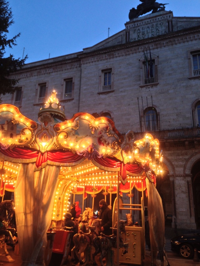 There was also a Merry-Go-Round in the Piazza della Republica, in the midst of an Antique Fair